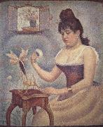 Georges Seurat, Young woman Powdering Herself